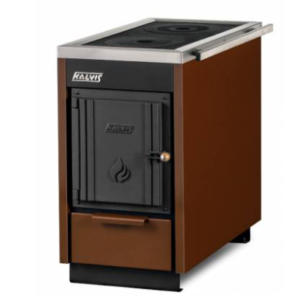 Kieto kuro katilas viryklė „Kalvis 4CN” 10 kW, dvi kaitvietės