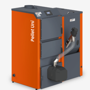 Granulinis katilas PELLET UNI 12 kW su rotac. 12 kW degikliu, sraigtu, 230 l met. bunkeriu