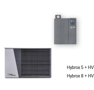 Alpha innotec HYBROX 5 monoblokinis šilumos siurblys su hidraulikos moduliu HV 6H, 2.05-5.5 kW (trifazis)