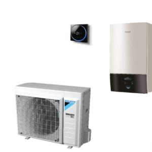 DAIKIN ALTHERMA 3 sieninis oras-vanduo šilumos siurblys 9,37kW vidinis EHBH08E9W + išorinis ERGA08EVH7 (ir vėsinimas)